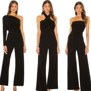 Norma Kamali tie front all in one strapless jumpsuit. Size small.  Never worn